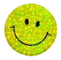 Holographic smiley face